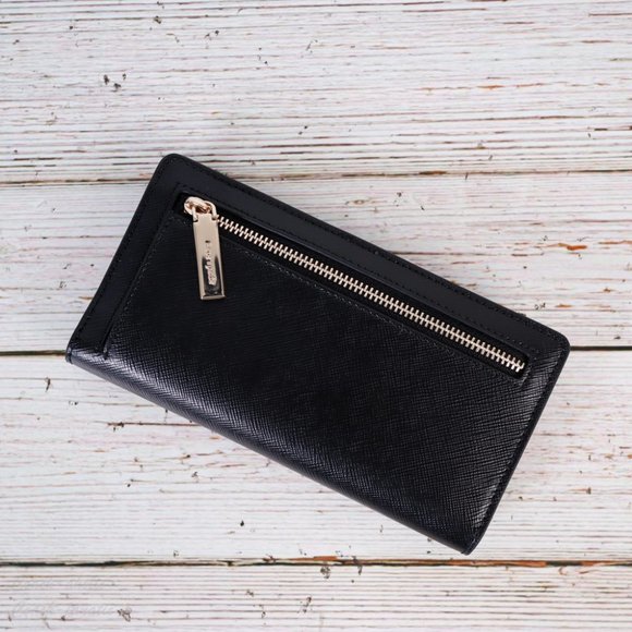 NWT Kate Spade Staci Slim Bifold Wallet in Black - Picture 4 of 7